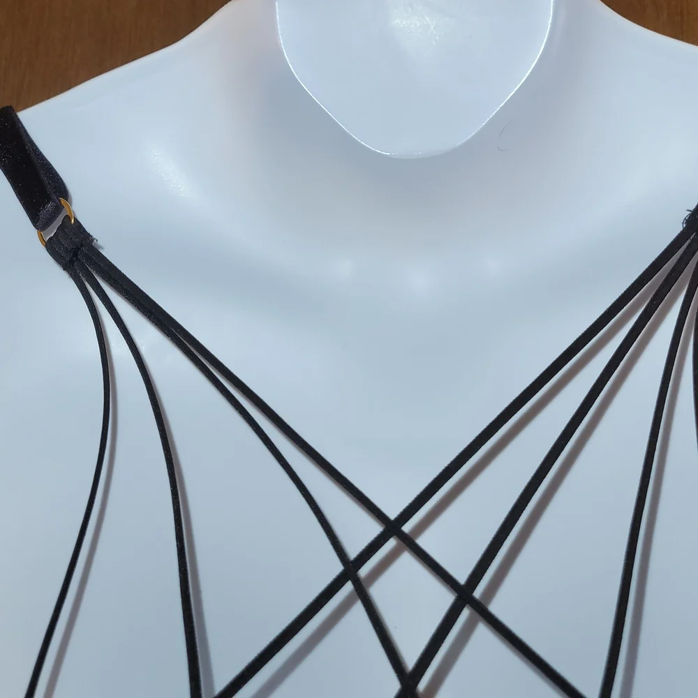 Victoria's Secret Black‎ and White Starburst Bralette